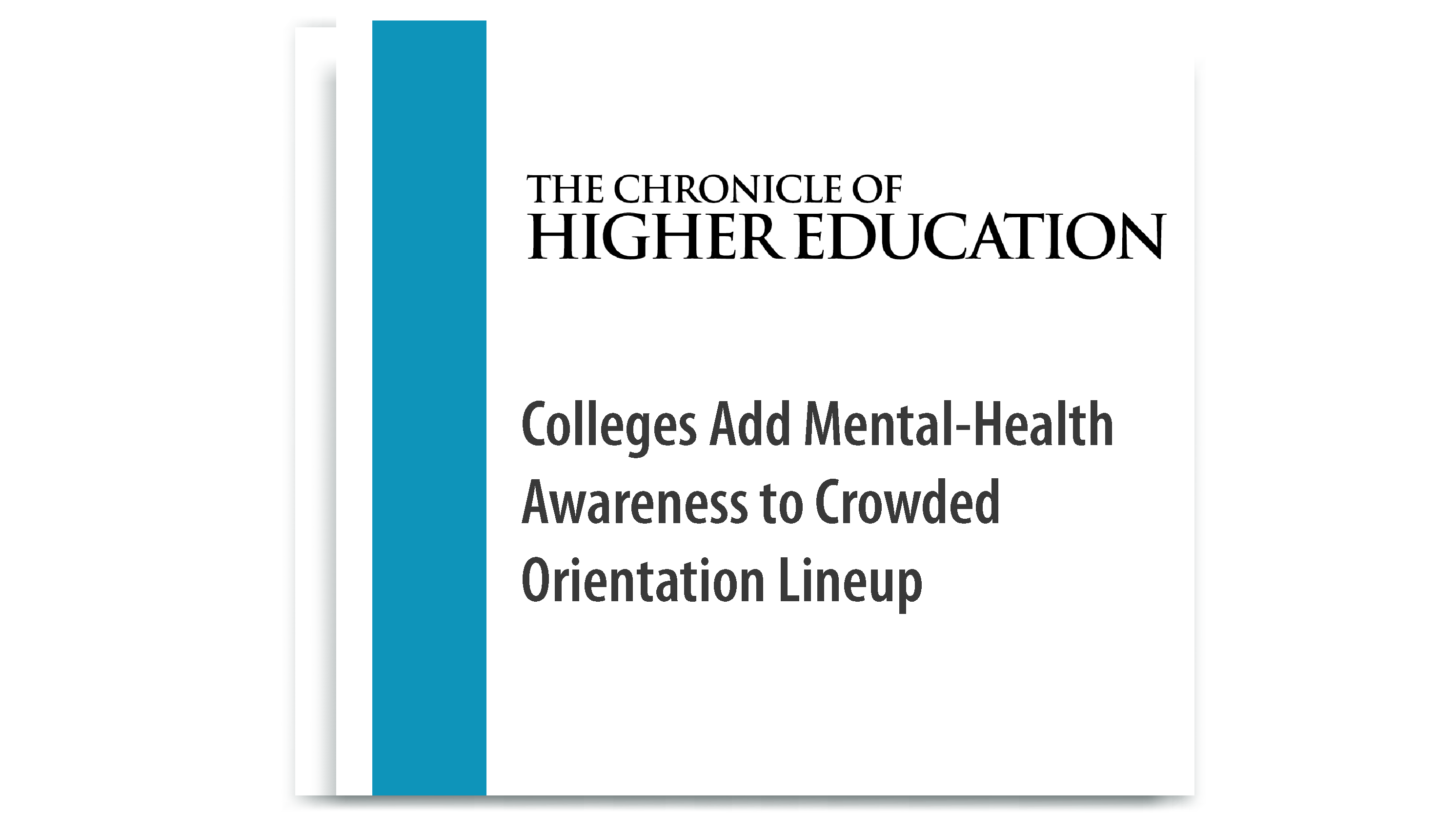 Colleges Add Mental-Health Awareness to Crowded Orientation Lineup