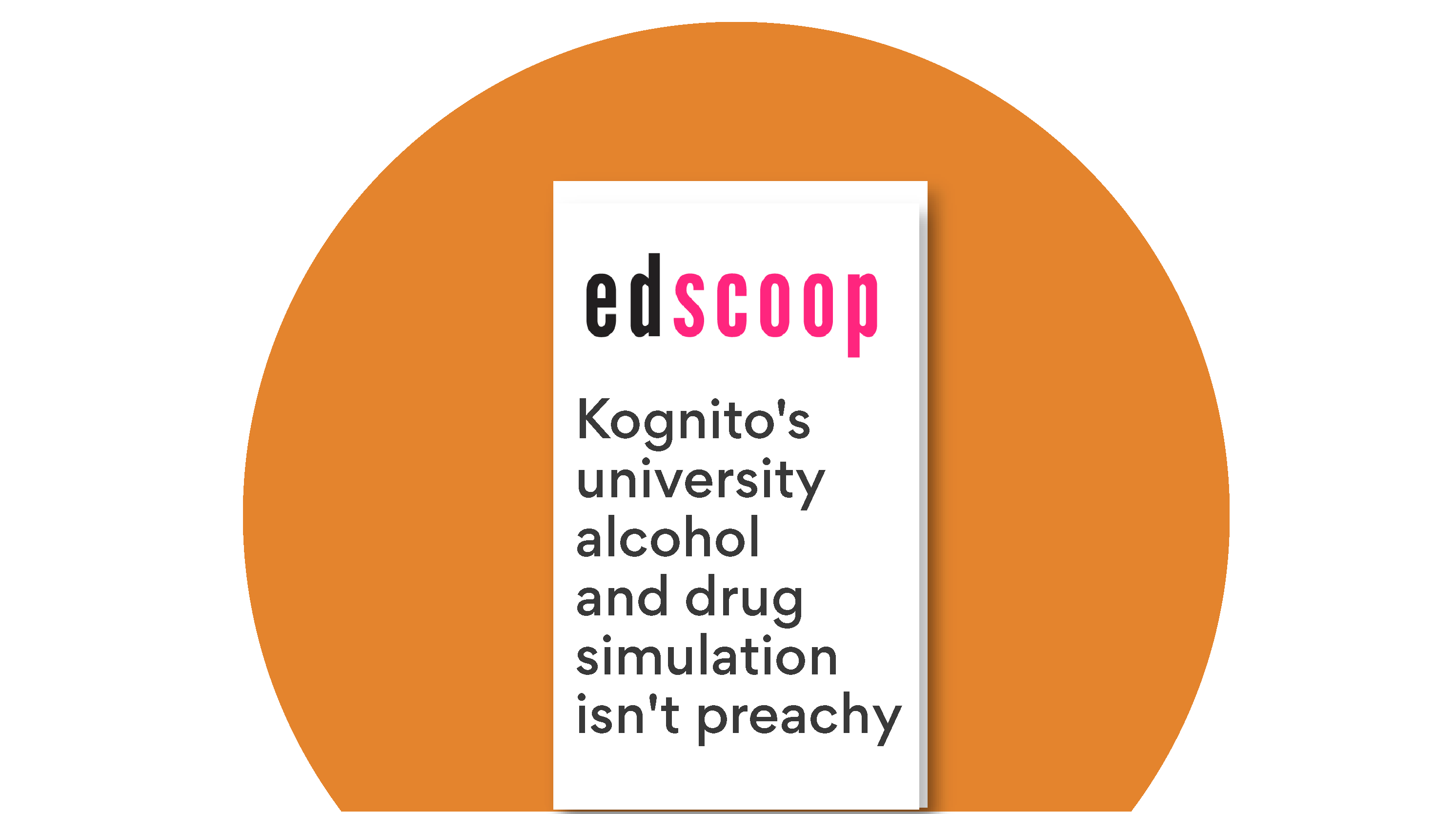 Alcohol & Other Drugs in EdScoop
