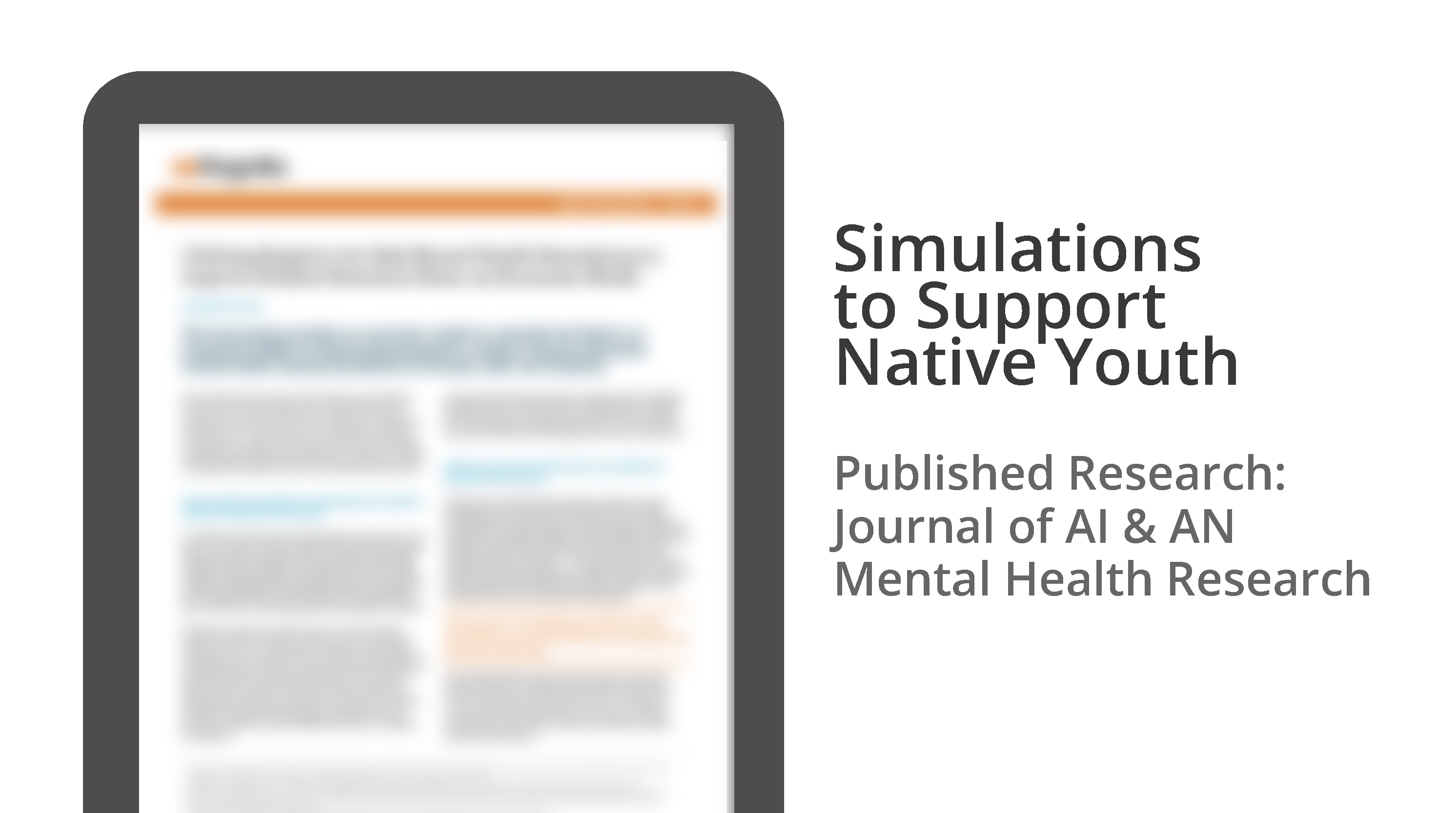 Simulations to Support Native Youth