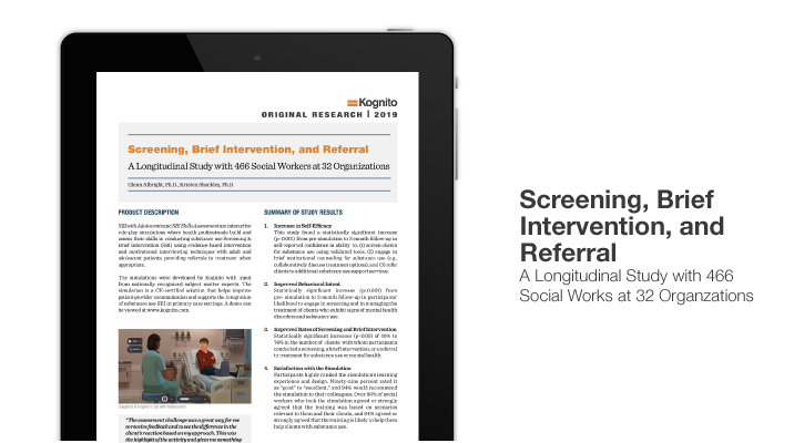 Screening, Brief Intervention, and Referral