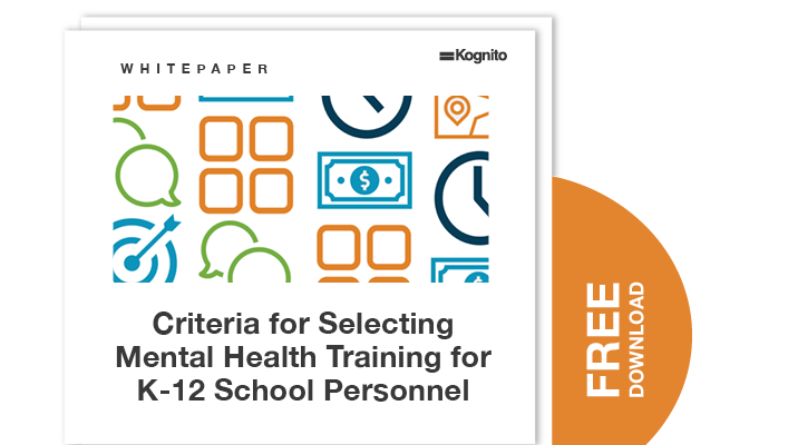 Criteria for Selecting Mental Health Training for K-12 School Personnel